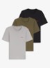 Set van drie katoenen T-shirts in meerdere kleuren met logoprint - Open Miscellaneous-973