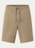 Short van katoenen sweatstof met logoprint - Medium Brown-219 / Bruin