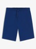 Short van katoenen sweatstof met logoprint - Open Blue-498 / Blauw