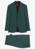 Slim fit 2-delig pak in wolblend - Donkergroen