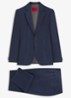 Slim fit 2-delig pak van linnen - Blauw