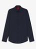 Slim-fit overhemd in een popeline van gemakkelijk te strijken katoen - Navy-413 / Blauw