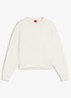 Sweater met logoborduring - Gebroken wit