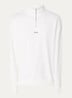 Sweatshirt van katoenen badstof met logo en ritskraag - Beige