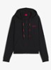 Sweatvest met capuchon - Zwart