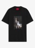 T-shirt met grafische print - Diepzwart