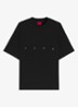 T-shirt met logo- en backprint - Zwart