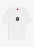 T-shirt met logoborduring - Wit