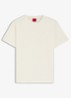 T-shirt met logoborduring - Open White-115 / Wit