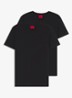 T-shirt met ronde hals in 2-pack - Zwart