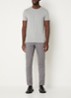 T-shirt met ronde hals in 2-pack - Grijs