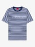 T-shirt met streepprint - Wit