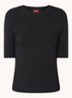 T-shirt met stretch - Zwart