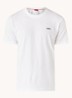 T-shirt van katoenen jersey met logoprint - Wit