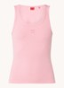 Tanktop met ribstructuur - Medium Pink-664 / Roze