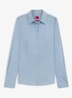 The Fitted Shirt blouse met stretch - Lichtblauw