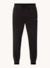Trainingsbroek van katoenen badstof met logoprint - Zwart