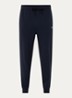Trainingsbroek van katoenen badstof met logoprint - Blauw