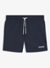 Volledig gevoerde zwemshort met contrastlogo - Dark Blue-405 / Blauw