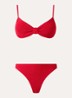 Alicia bikiniset met structuur - Rood