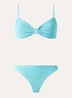 Alicia bikiniset met structuur - Turquoise