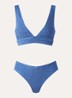 Angel bikiniset met structuur - Blauw