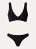 Carla bikiniset met structuur - Zwart