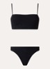 Gigi bikiniset met structuur - Zwart