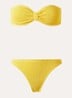 Jean bikiniset met structuur - Geel