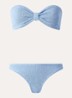 Jean bikiniset met structuur - Blauwgrijs