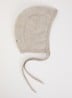 Babymuts van merino wol - Donkerbeige