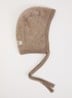 Babymuts van merino wol - Donkerbeige