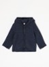 Vest van wol met capuchon - Royalblauw
