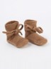 Babyslofjes van merino wol - Bruin
