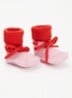 Babyslofjes van merino wol  - Roze