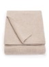 Ivy wiegdeken van merino wol 80 x 100 cm - Donkerbeige