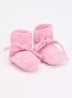 Original Booties babyslofje met strikdetail - Lichtroze