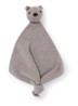 Teddy Tokki knuffeldoekje van merino wol 35 cm - Grijs