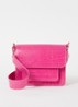 Cayman crossbodytas met crocostructuur - Roze
