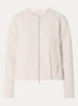Honeycomb jack met quilt-patroon en steekzakken - Creme