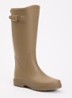 Neo regenlaars met gespdetail - Donkerbeige