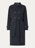Rainvision double-breasted trenchcoat met steekzakken en strikceintuur - Donkerblauw