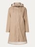 Regenjas met capuchon en steekzakken - Beige