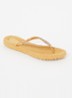 Slipper met glitter - Mosterd