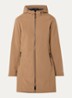 Softshell jack met capuchon en ritszakken - Camel