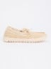 Tulip mocassin met structuur - Creme