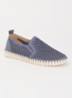 Tulip slip-on met cut-out detail - Petrol