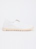 Tulip slip-on met metallic details - Wit