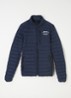 K1 gewatteerd jack met logoborduring - Blauw