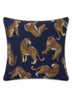 Felins sierkussenhoes 45 x 45 cm - Donkerblauw